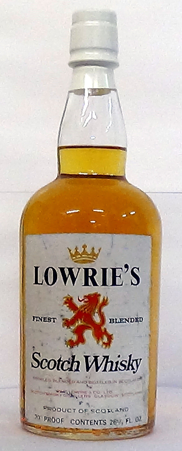 1960s Lowrie’s Finest Blended Scotch 26 ⅔ fl oz