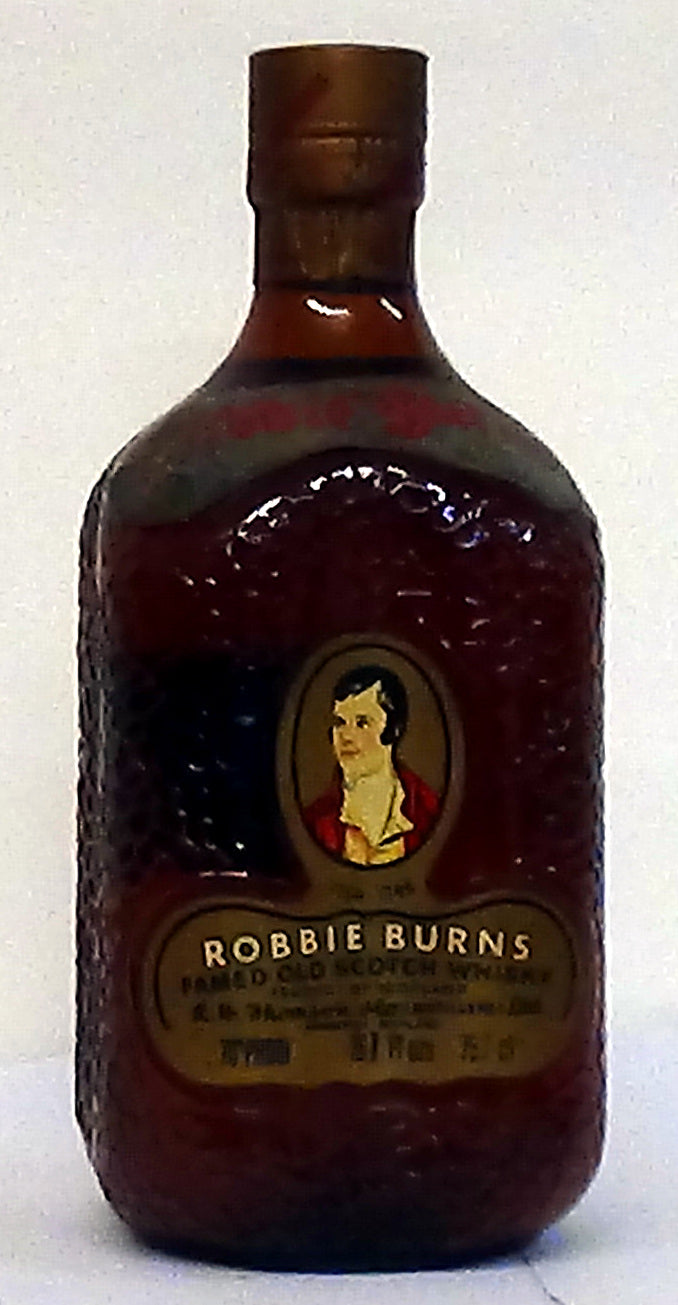 1960s Robbie Burns Famed Old Scotch 26 ⅔ Fl Oz