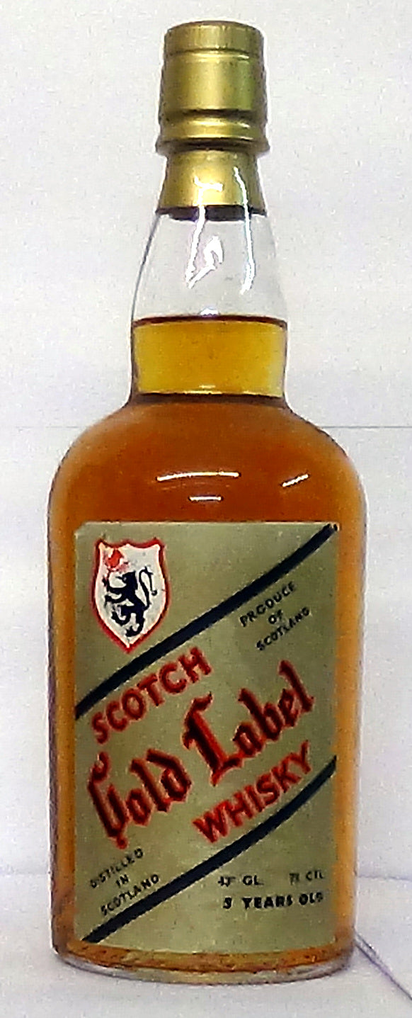 1960s Scotch Gold Label 5 Year Old