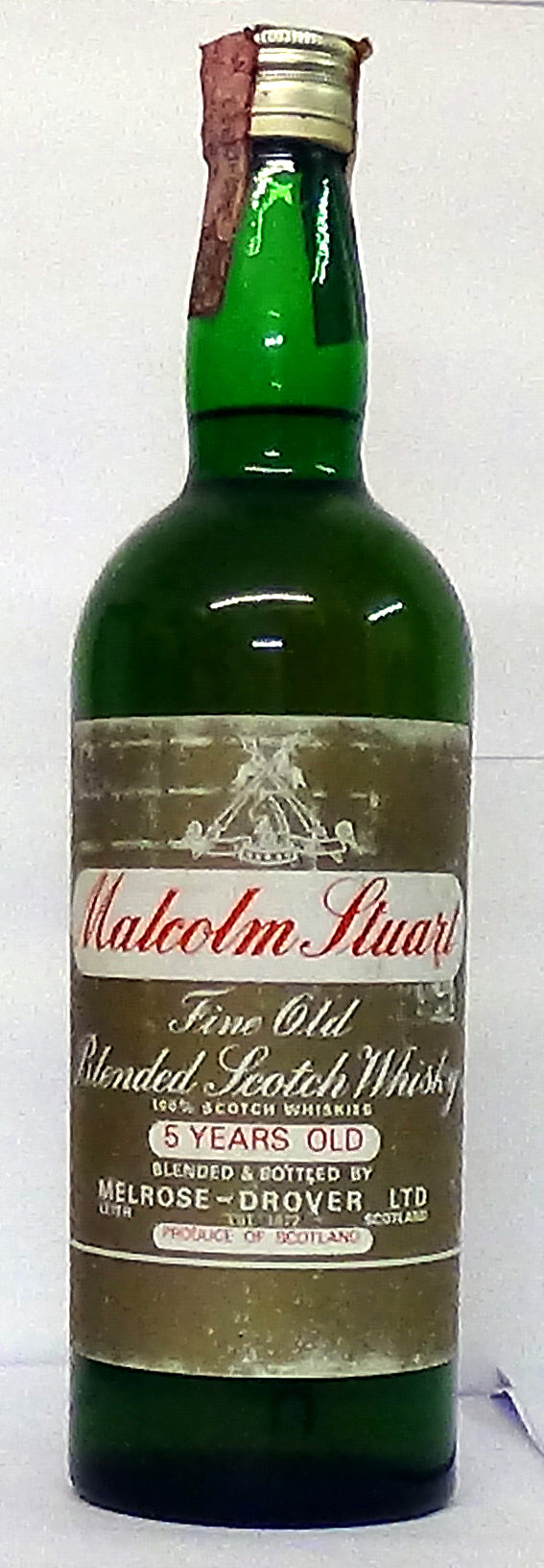 1970s Malcolm Stuart 5 Year Old Fine Old Blended Scotch