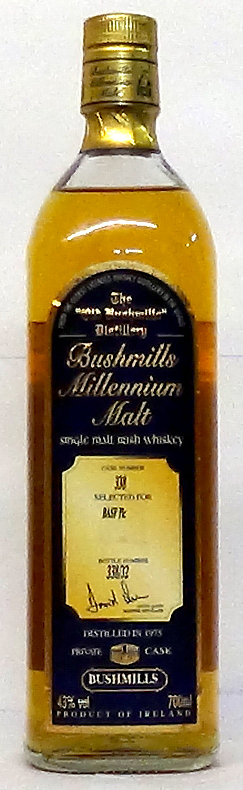 1975 Bushmills Millennium Private Cask Single Malt Irish Whisky, County Antrim, Northern Ireland