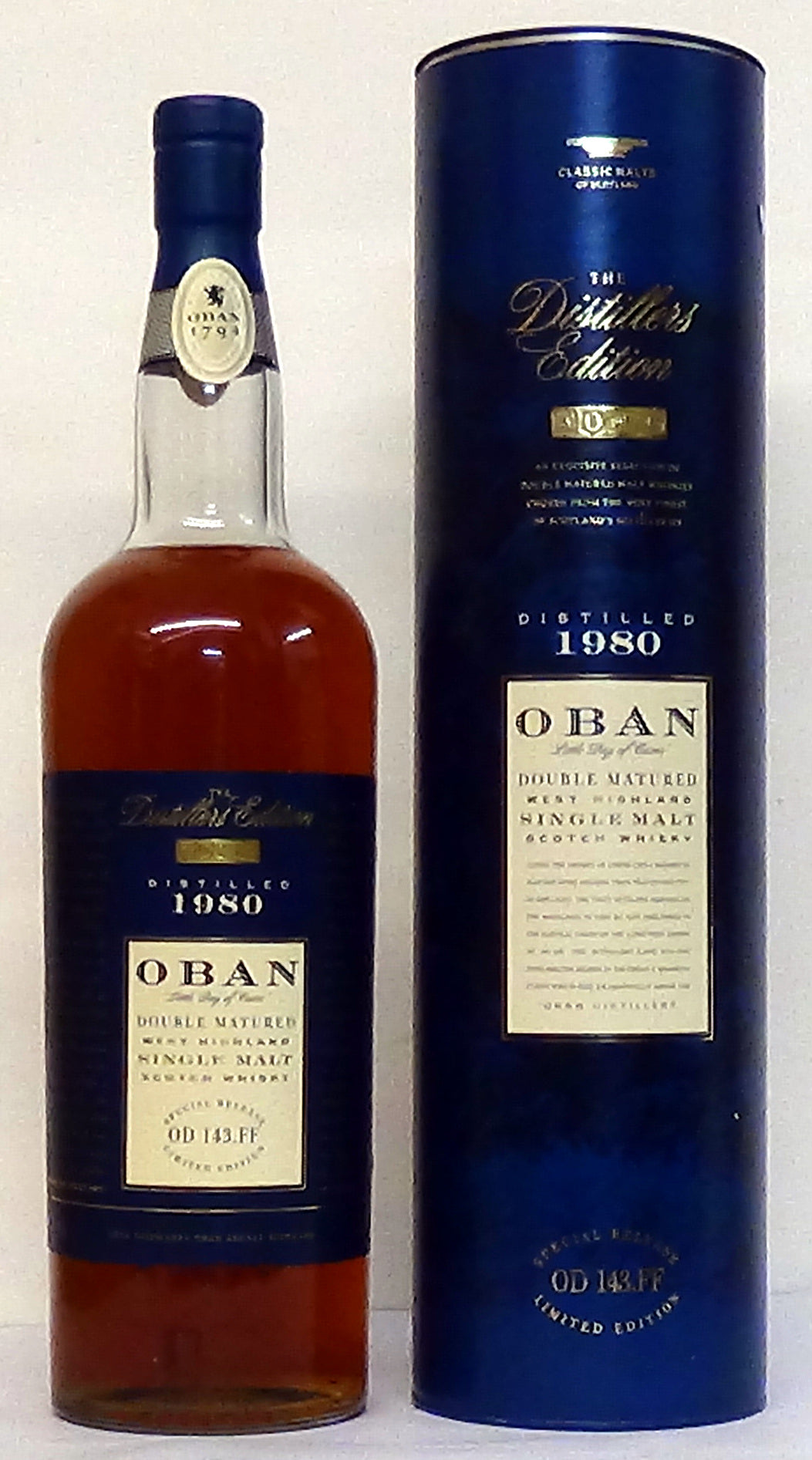 1980 Oban The distillers edition Double Matured OD 143.FF
