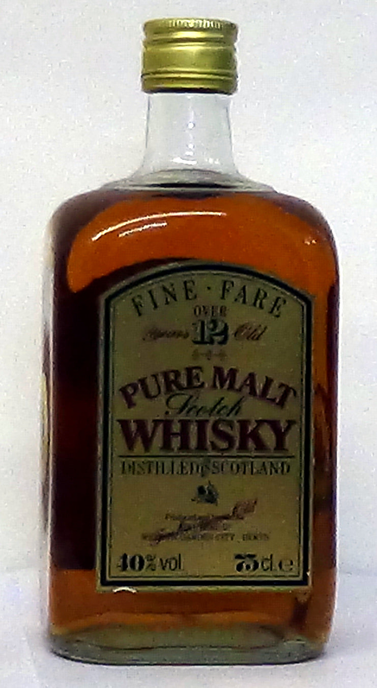 1980s Fine Fair Over 12 Years Old Pure Malt