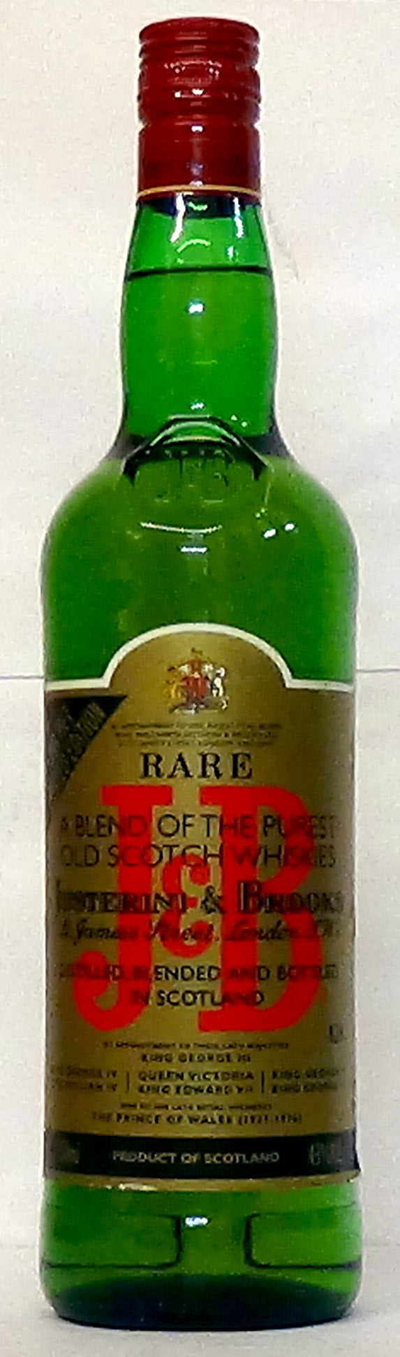 1980s J & B Justerini & Brooks Rare 1 Litre – Blended Scotch Whisky, Scotland