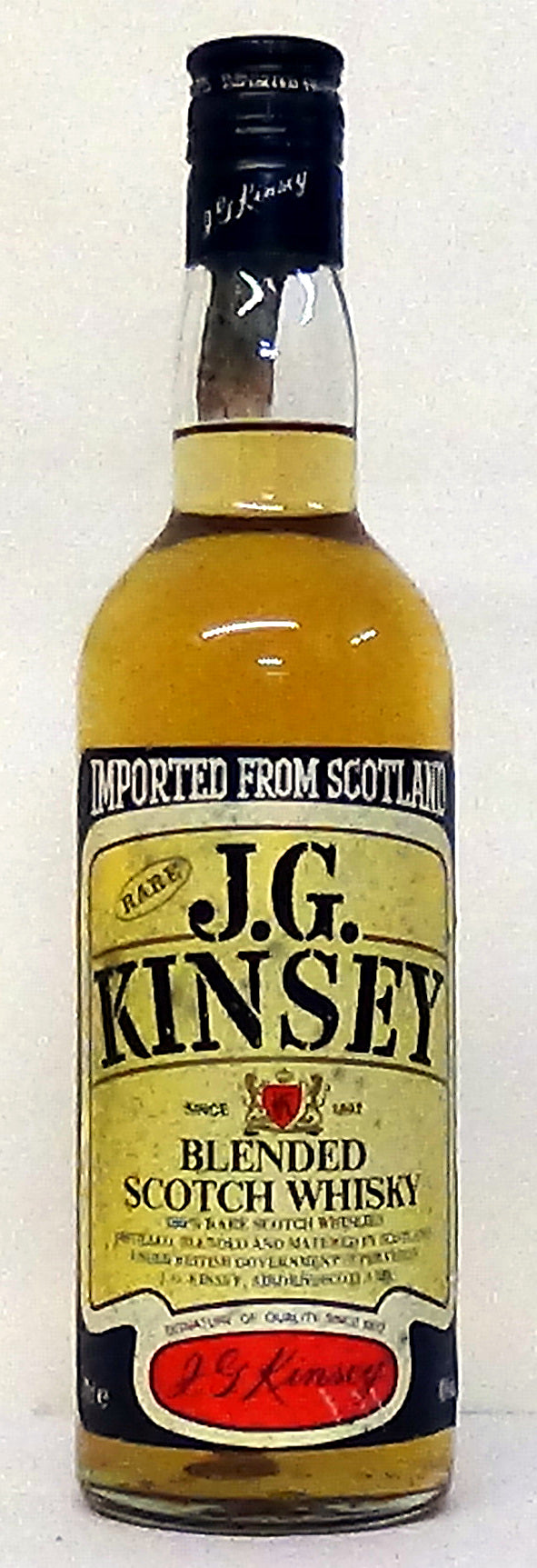 1980s J. G. Kinsey Blended Scotch Whisky