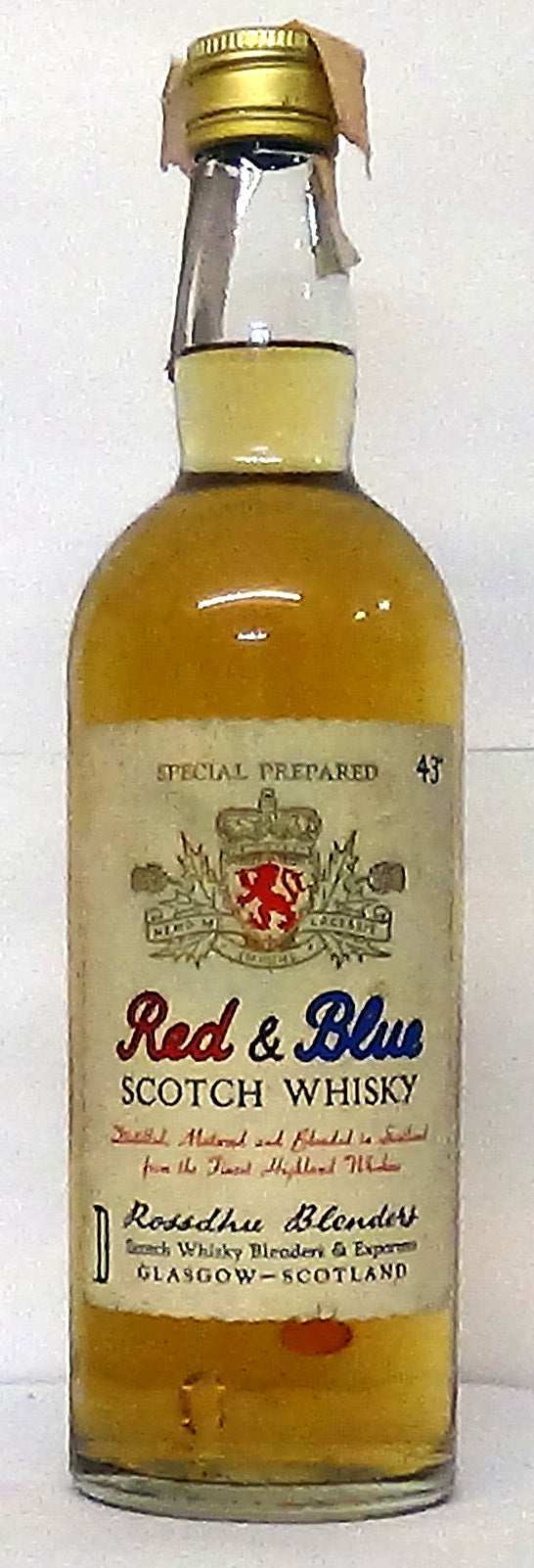 1980s Red & Blue Scotch Whisky