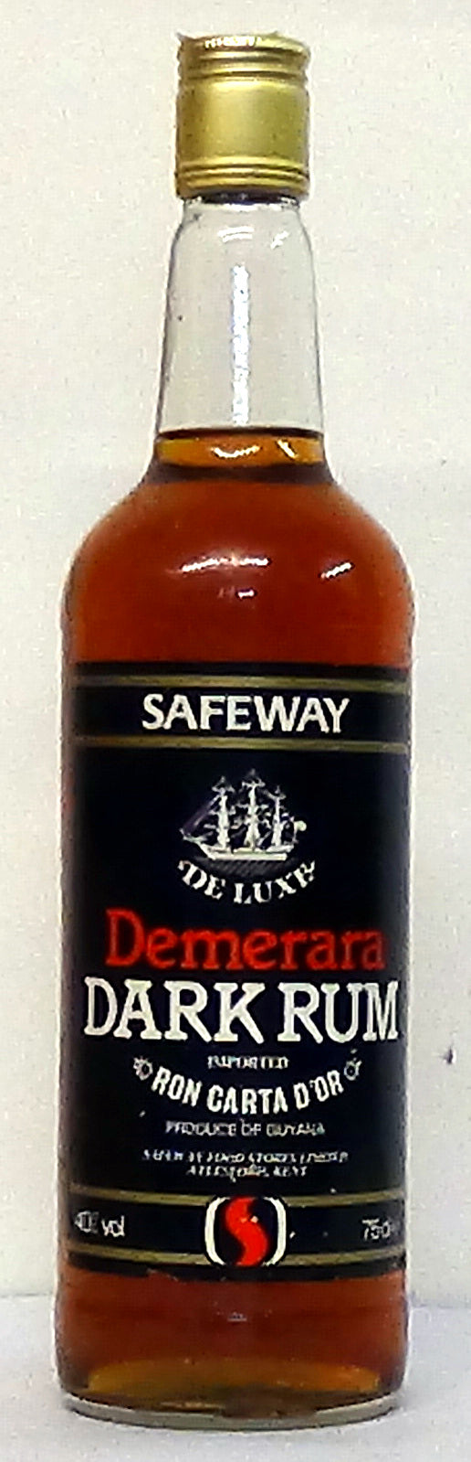 1980s Safeway Demerara Dark Rum 75cl