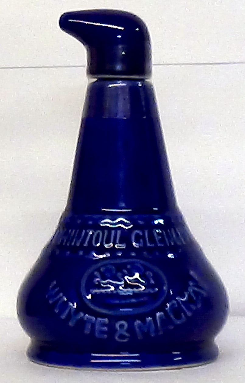 1980s Tomintoul Glenlivet Whyte & Mackay Tomintoul 12 year old 37.5cl porcelain pot still decanter