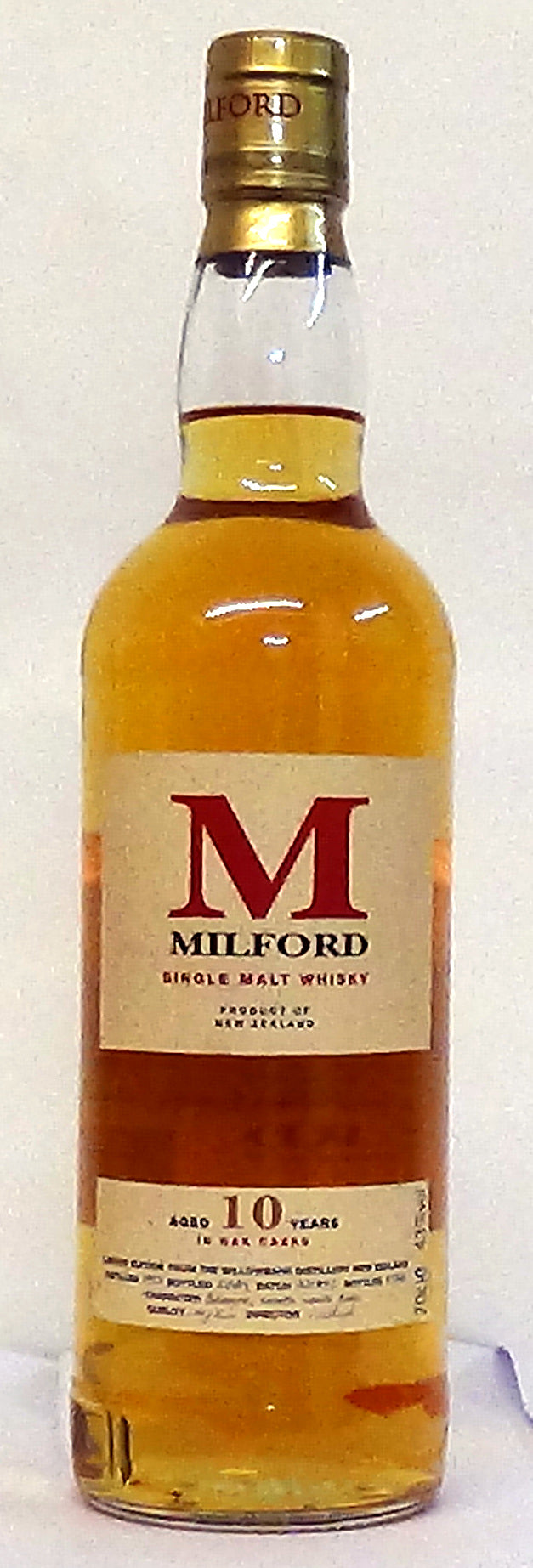 1993s Millford Single Malt 10 Year Old in Oak Cask