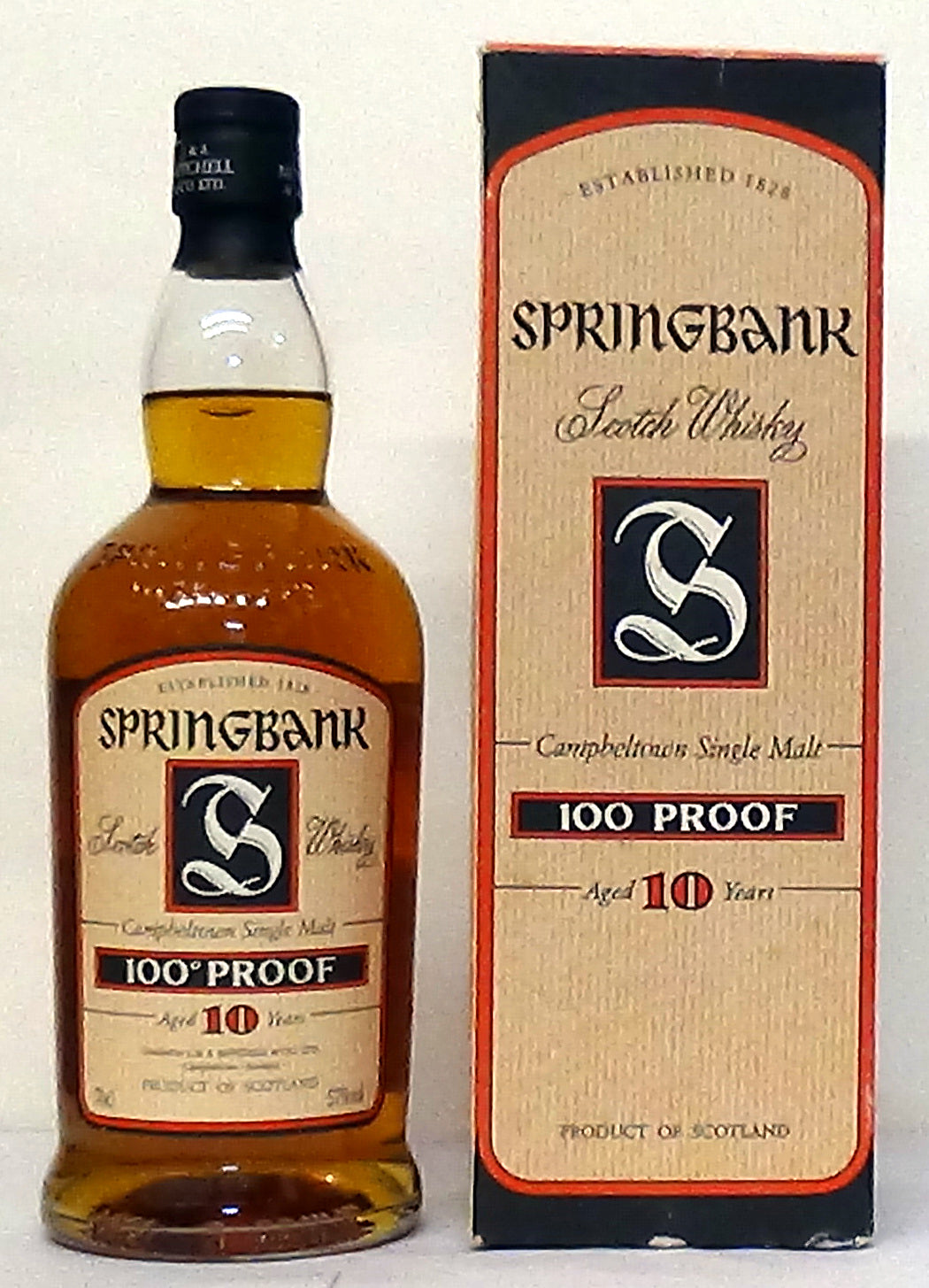2000s Springbank 100 proof 10 Year Old 57% Abv