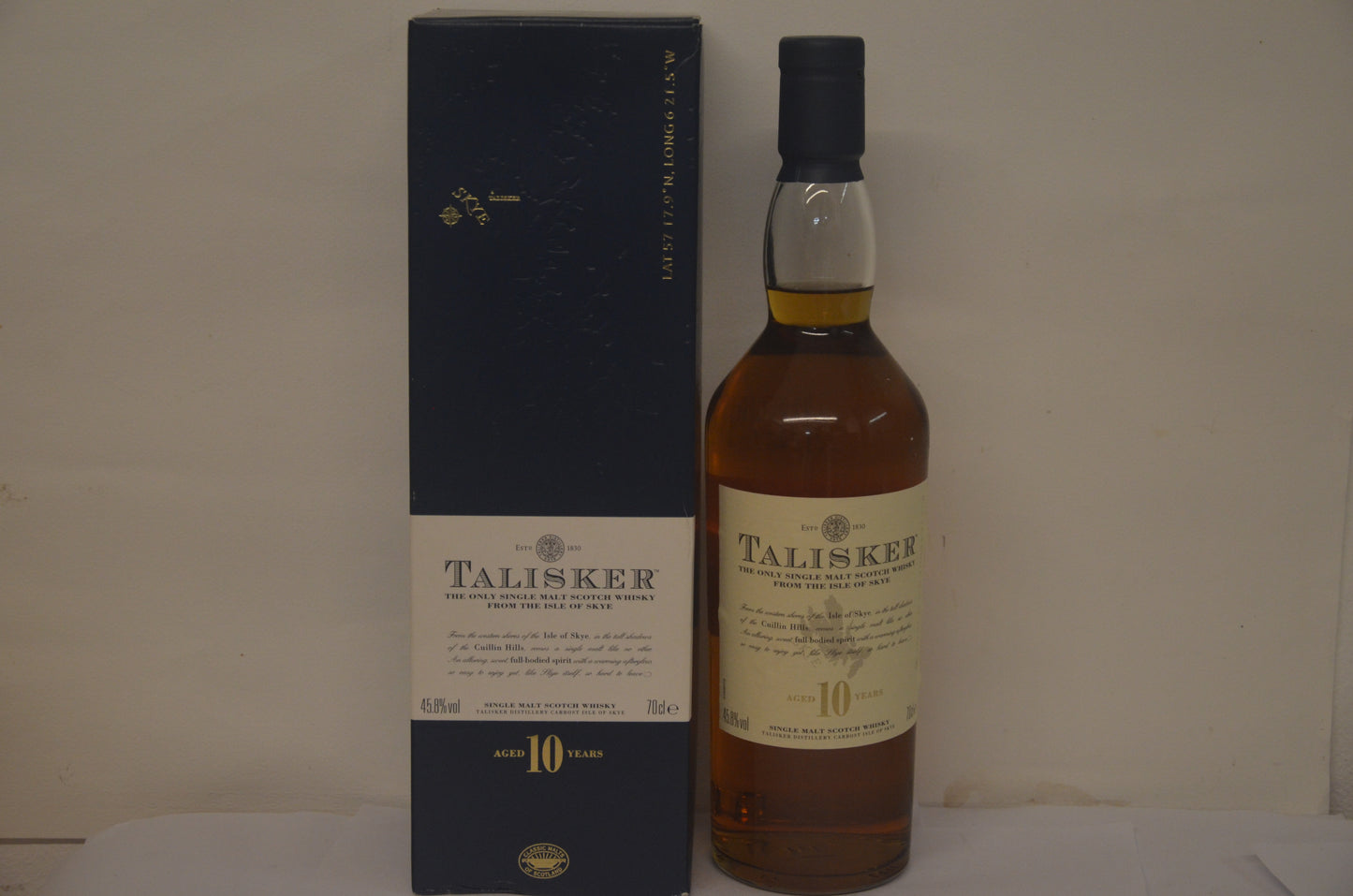 Talisker 10 year old (45.8%, OB, +/- 2009)
