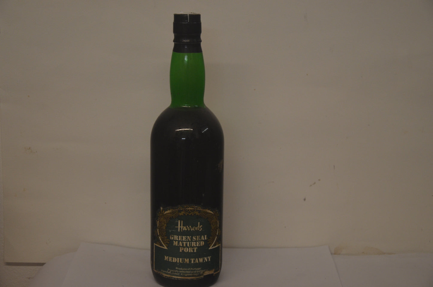 1980s Harrods Green Seal Matured Port Medium Tawny