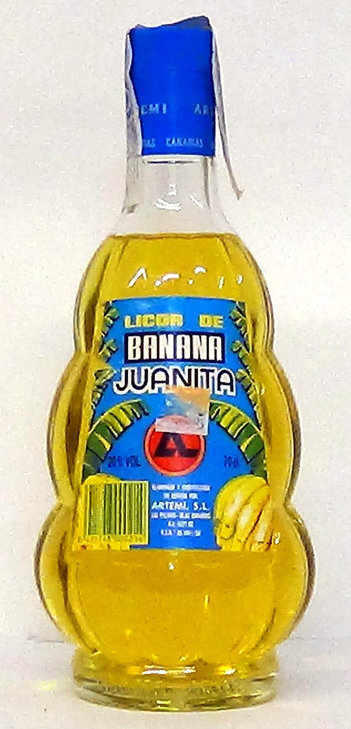 Artemi Juanita Licor de Banana Fruit Liqueur, Canarian, Canary Islands