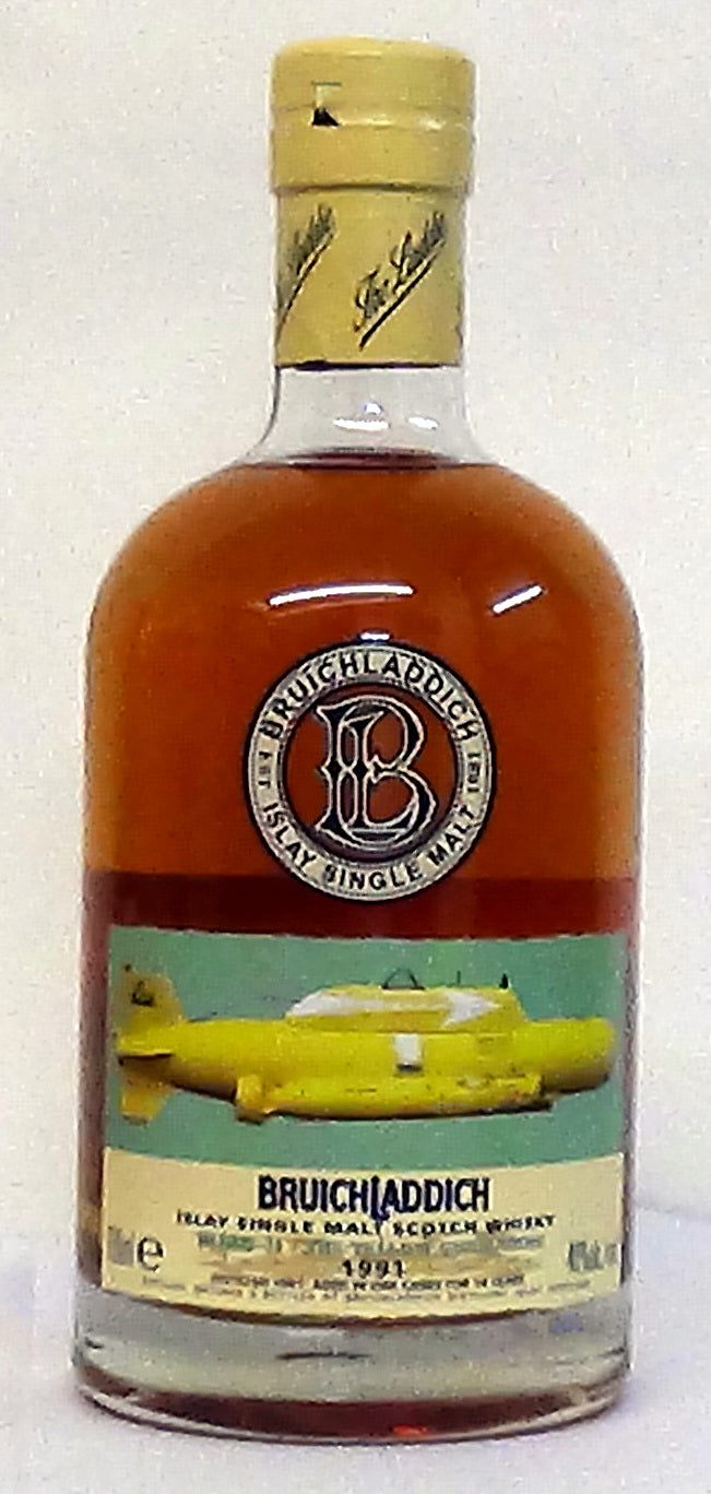 Bruichladdich WMD-II- The Yellow Submarine Distilled 1991 Aged 14 Years Islay Single Malt Scotch Whisky, 46% vol, 700 ml;