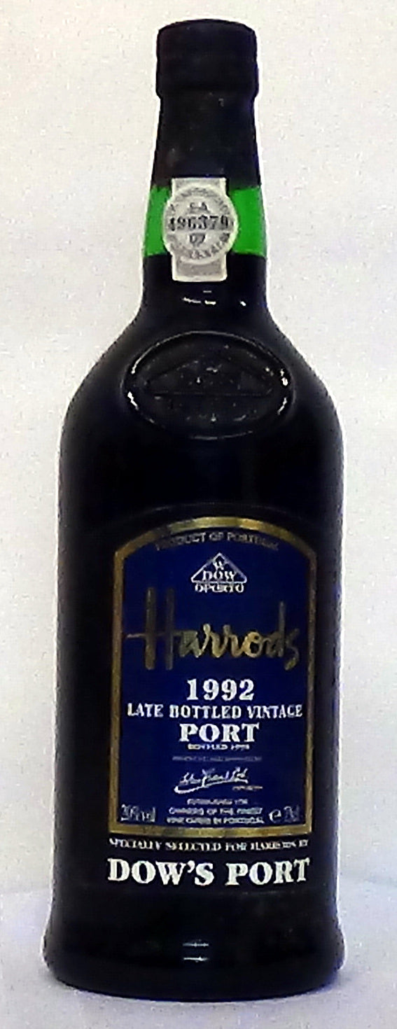 Dow's Harrods Bottling 1992 LBV Port