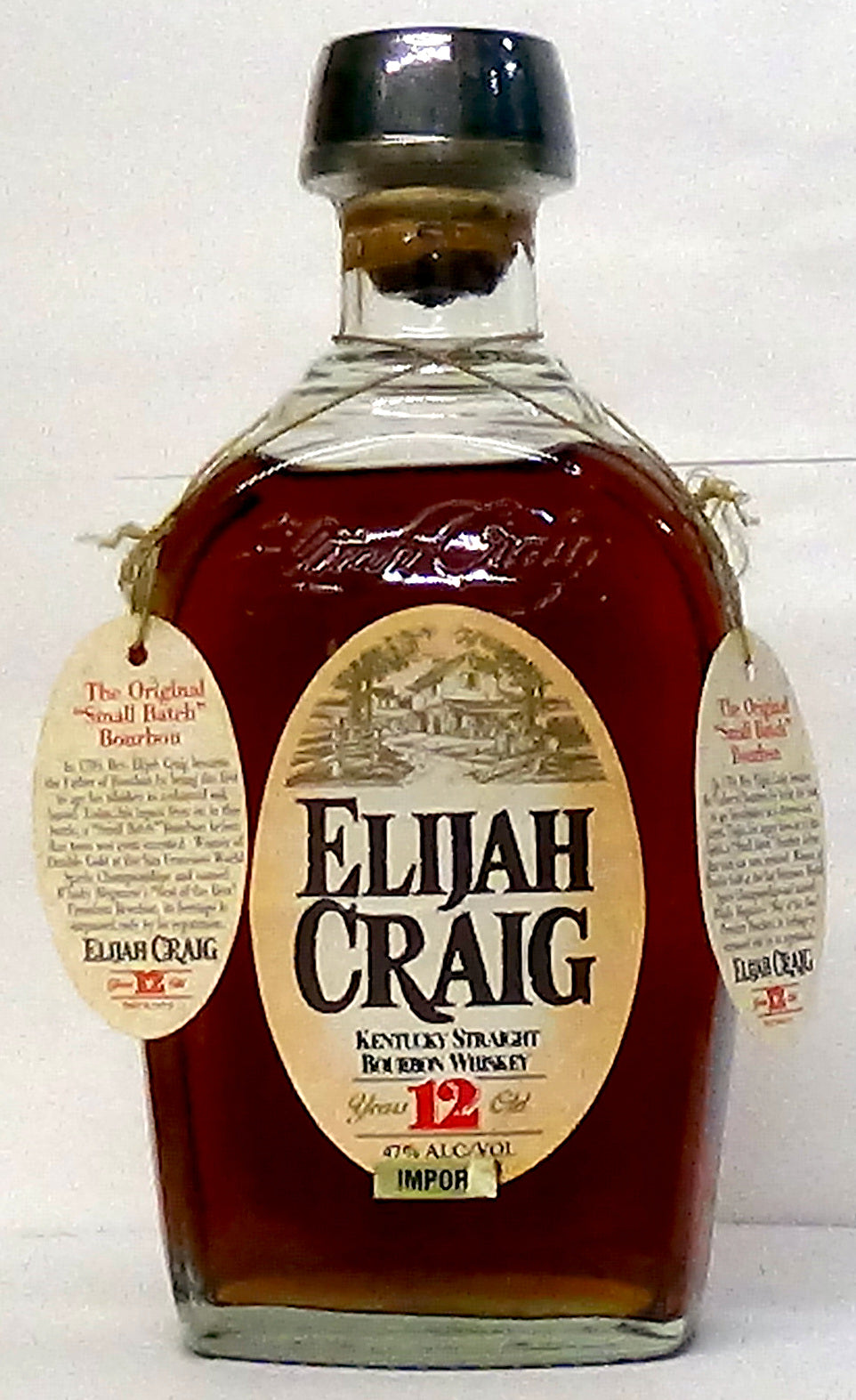 Elijah Craig 12 Year Old – Straight Bourbon Whiskey Kentucky, USA Pre 2015