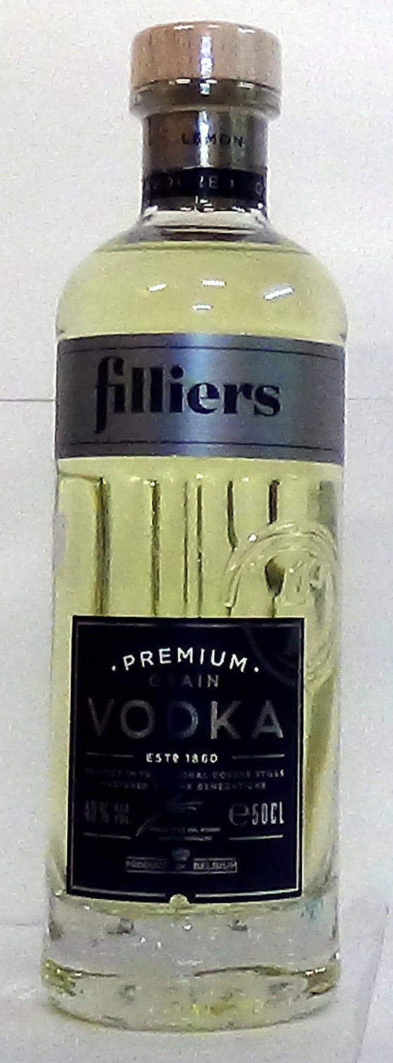 Filliers Lemon Flavoured Grain Vodka, Belgium