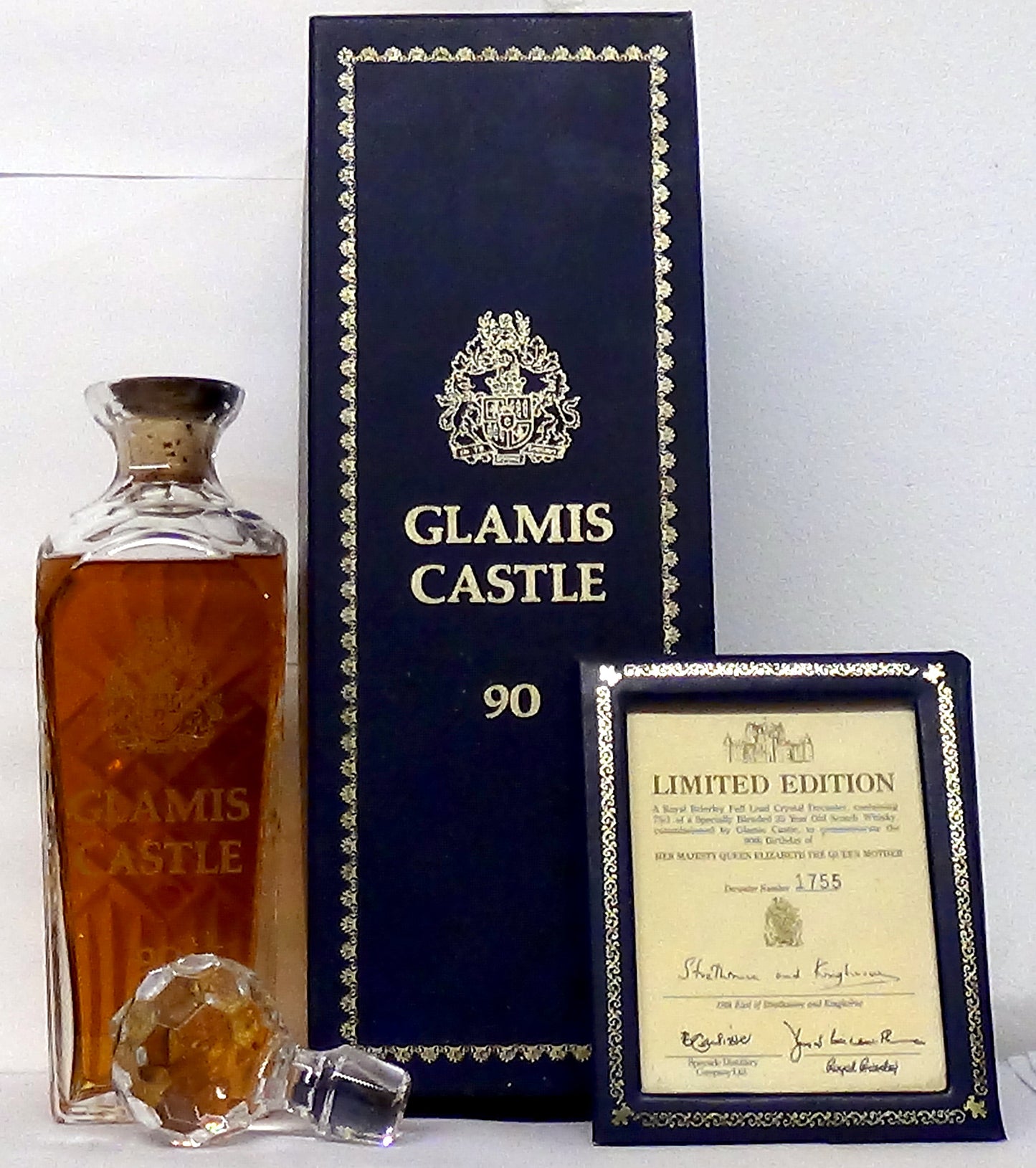 Glamis Castle 90 Limited Edition 25 Year Old Blended Scotch