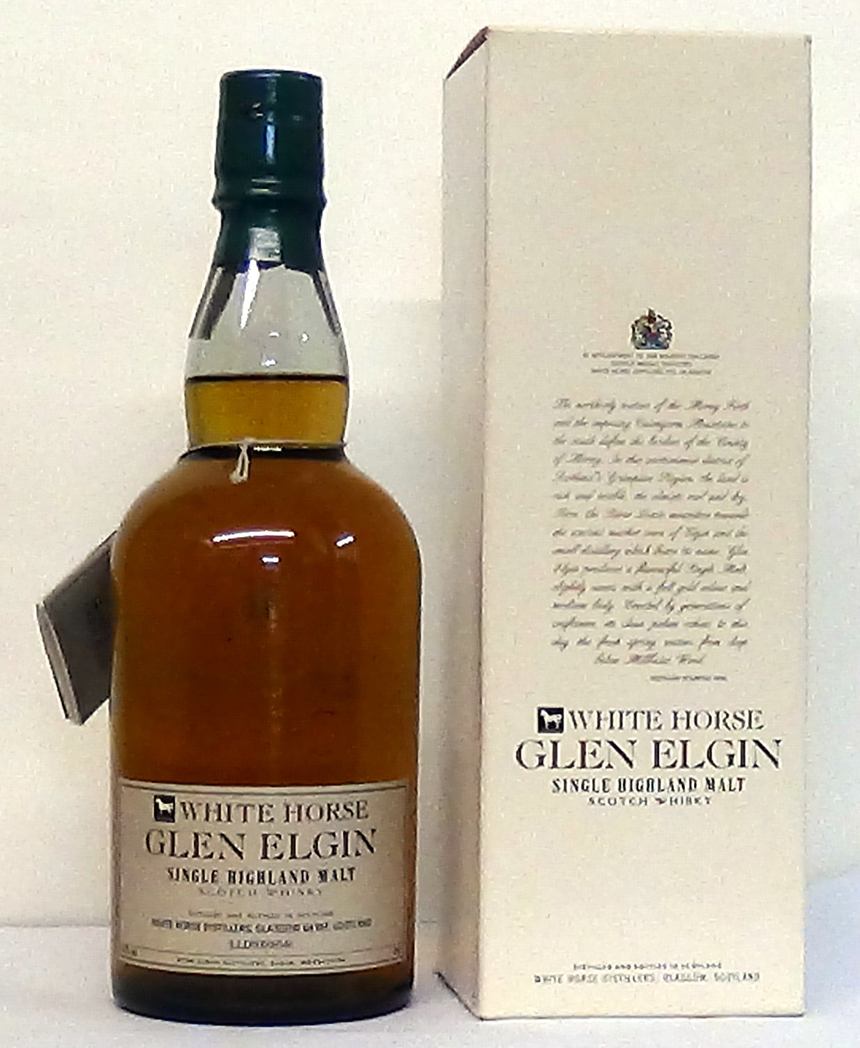 Glen Elgin NAS 43%, ‘White Horse’, for Japanese market, -/+ 1990