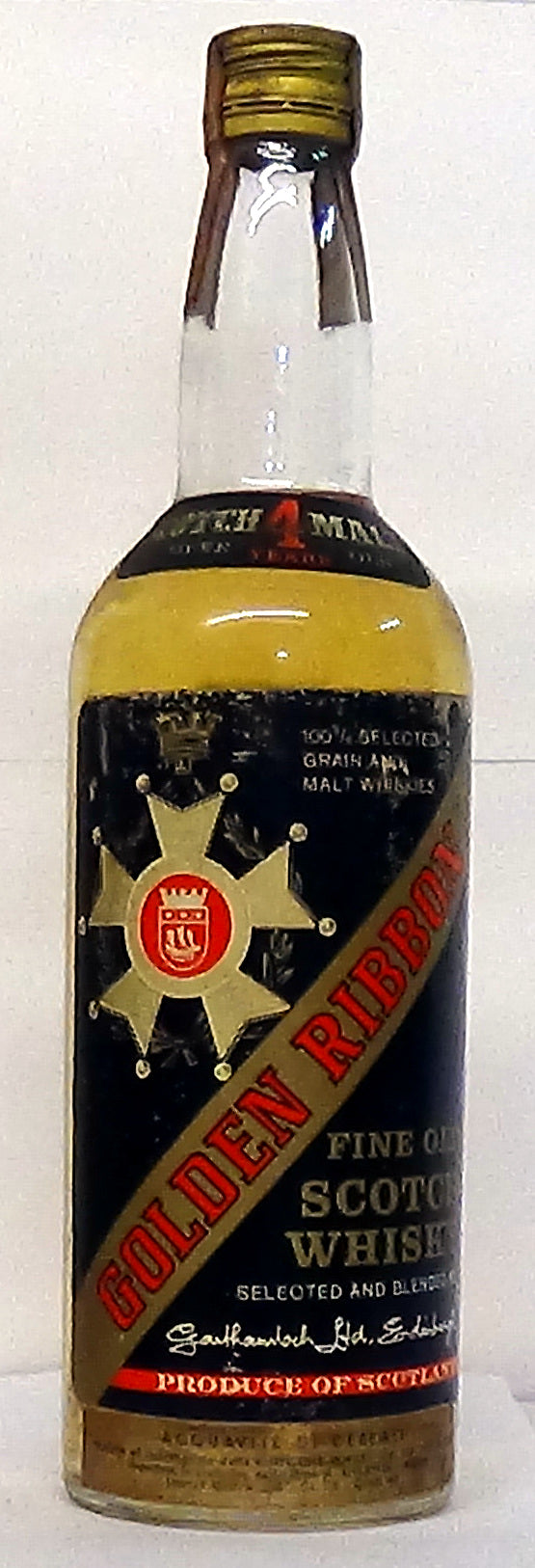 Golden Ribbon 4 Year Old Fine Old Scotch