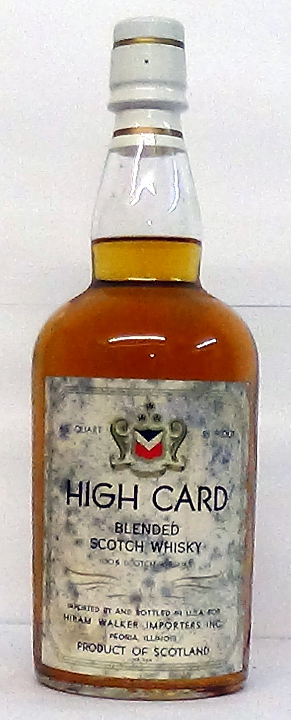 High Card Blended Scotch Whisky Imported for the USA Market