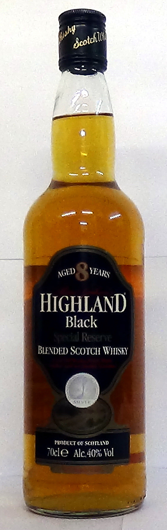 Highland Black 8 Year Old Special Reserve Silver