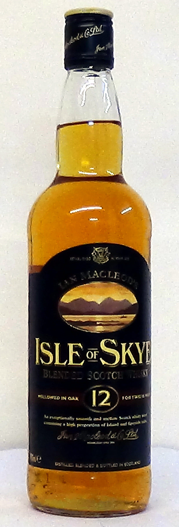 Ian MacLeoad’s Blended 12 Year Old Scotch Mellowed in Oak