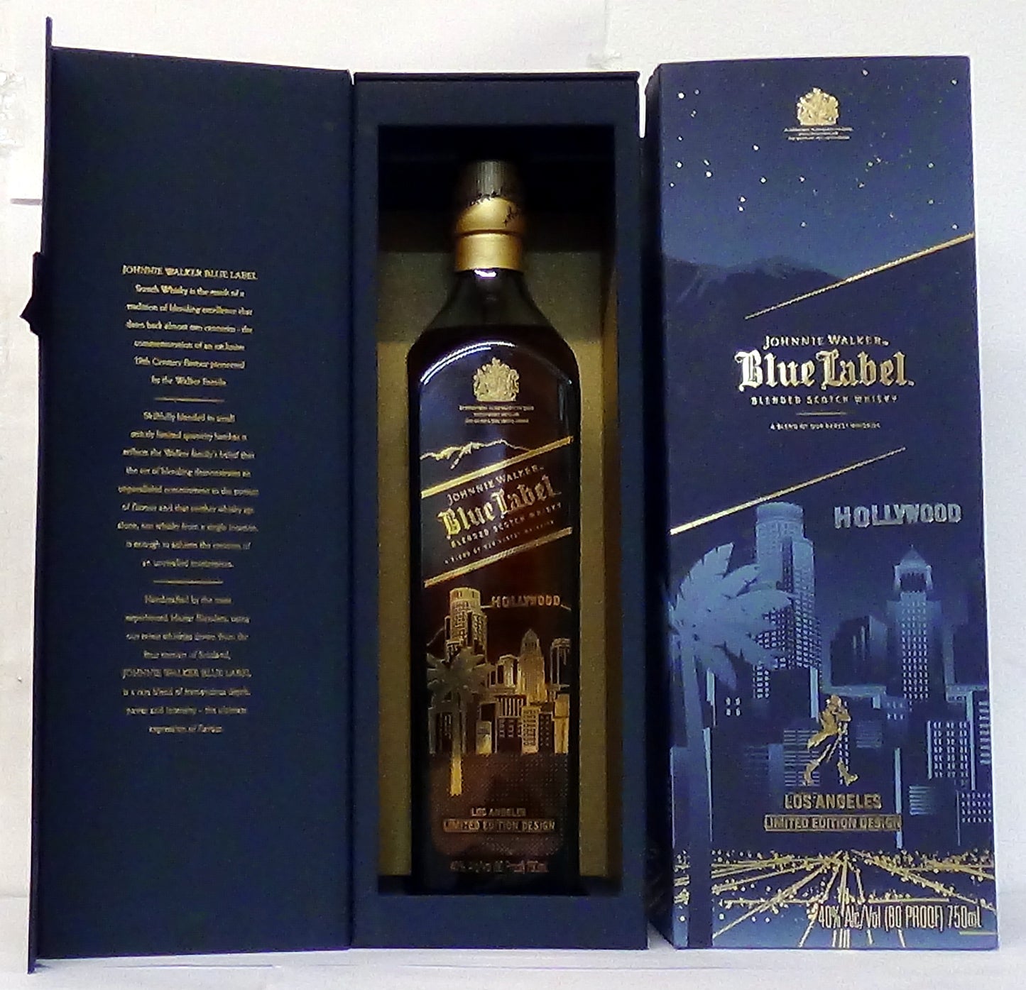 Johnnie Walker Blue Label Los Angeles Limited Edition Design, 40% Alc/Vol, 750ml, boxed