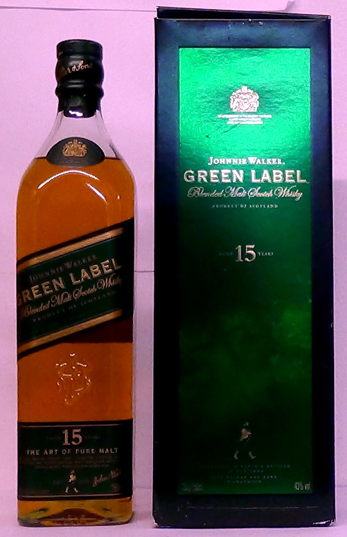 Johnnie Walker Green Label 15 Year Old Blended Malt Scotch Whisky, Scotland