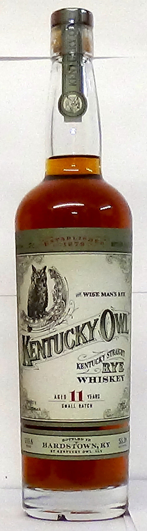 Kentucky Owl Kentucky Straight Rye 11 Year Old 55.3% Batch no.1 07/2017
