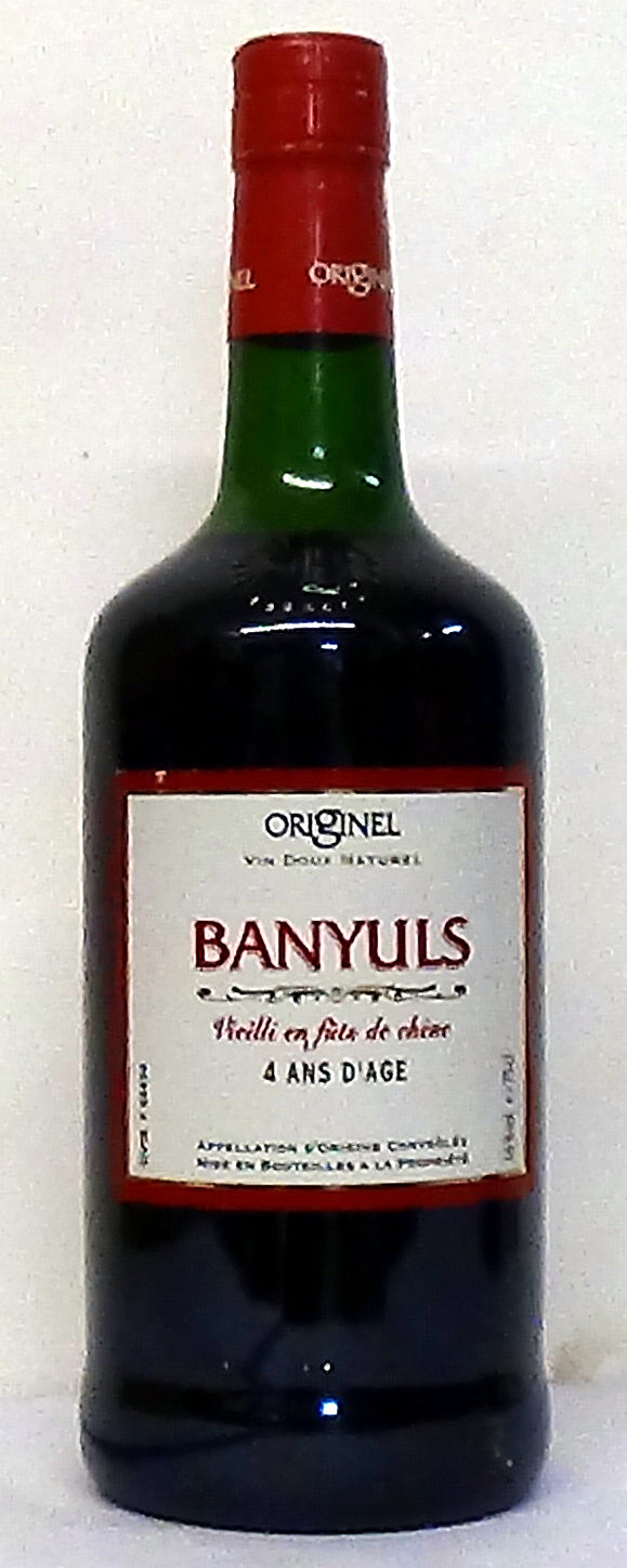 Originel Banyuls 4 ans d'age vieilli en futs de chene Banyuls Grand Cru