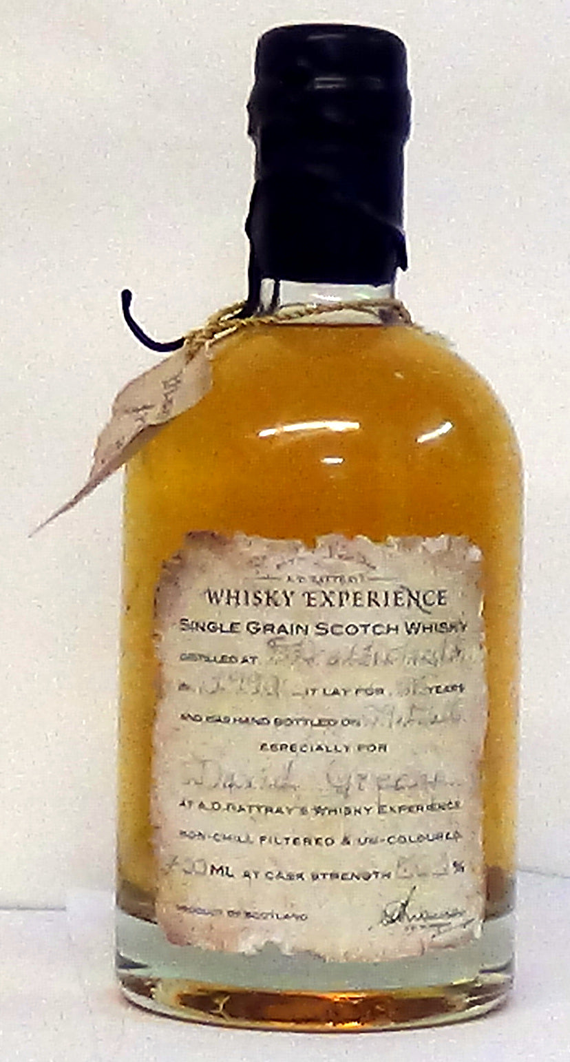 Strathclyde Grain 1990 Aged 25 Years A. D Rattrays Whisky Experience 25 Years Old Cask Strength 56.3% vol, distilled in 1990.
