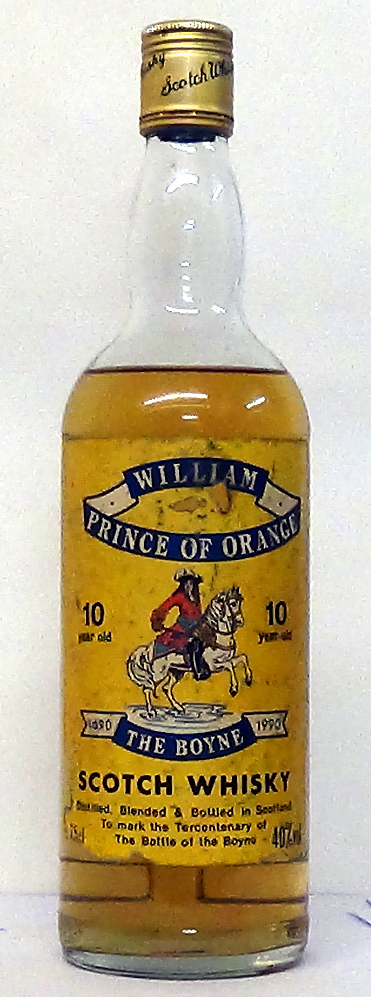 William Prince of Orange 1990 The Boyne Tercentenary 10 Year Old Scotch Whisky (75cl, 40%)