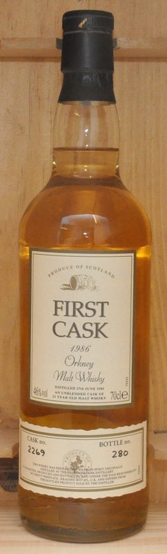 Highland Park - First Cask 1986 - Orkney - 21 year old 46% vol - Whisk