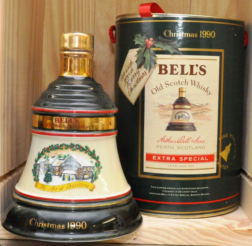 Bell's - Ceramic bell decanter - Blend - Christmas 1990 750 ml - 43% v