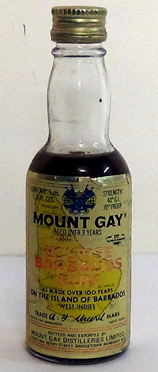 1970's Mount Gay Barbados Eclipse Rum 5cl