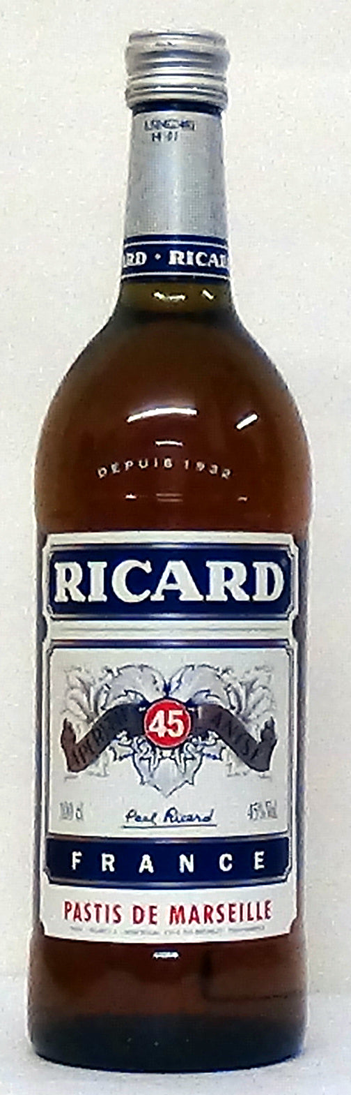 1980’s Ricard Pastis 45% abv 1 Litre - French Whiskey - Whiskey - M&M