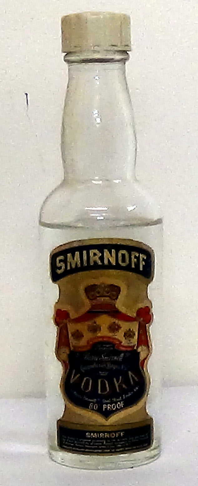1980s Smirnoff Blue Label 80 proof 4cl
