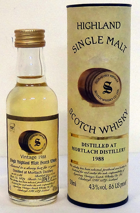 1988 Mortlach Bottled 2000 5cl