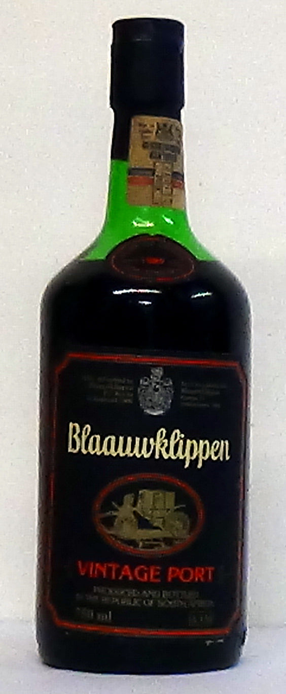 1989 Blaauwklippen Vintage Port South Africa