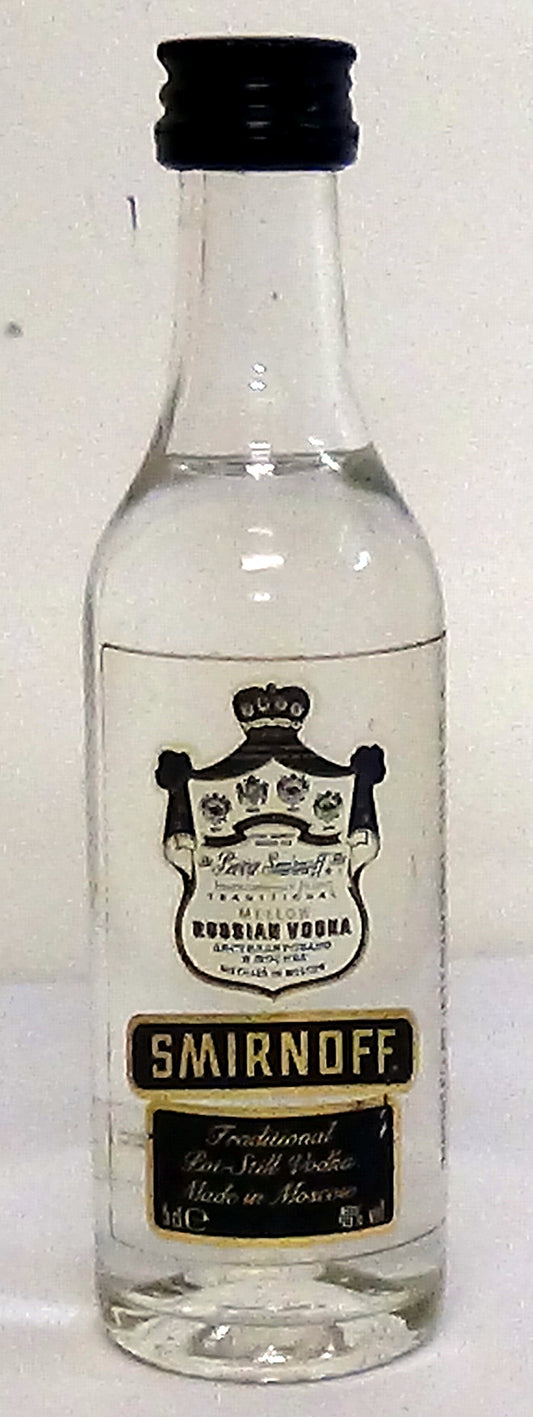1990s Smirnoff Black Label Pot Still Vodka 5cl