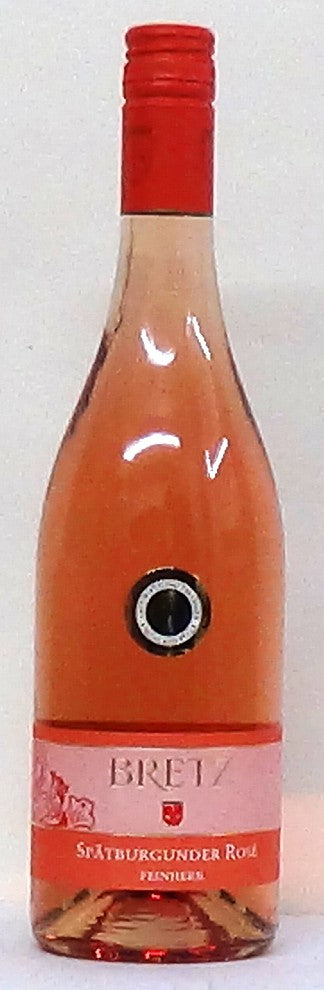 2018 Bretz Spätburgunder Feinherb Rose Rhenheesein German Halbtrocken