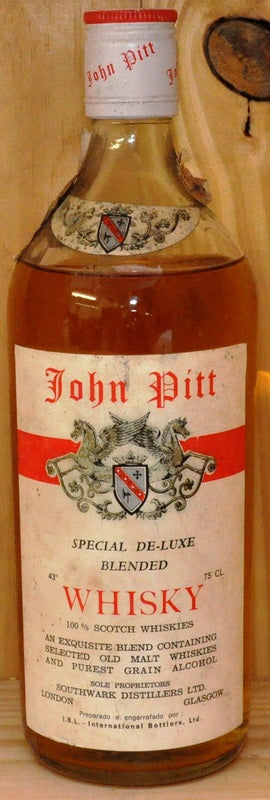 John Pitt - De-Luxe Blended - 750ml - 43% vol - Whiskey - M&M Personal