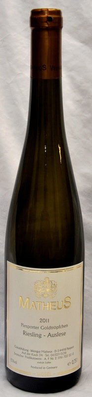 Matheus Piesporter Goldtröpfchen - Riesling Auslese QMP - 2011 - Mosel