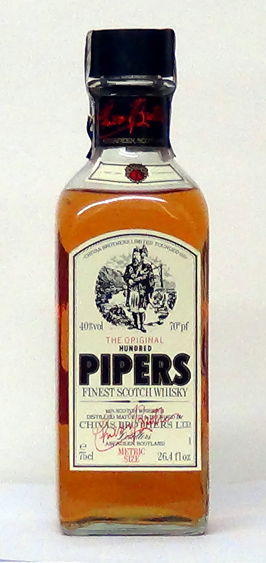 1960's The Original Hundred Pipers - Scotland, Whiskey - Wines - M&M P
