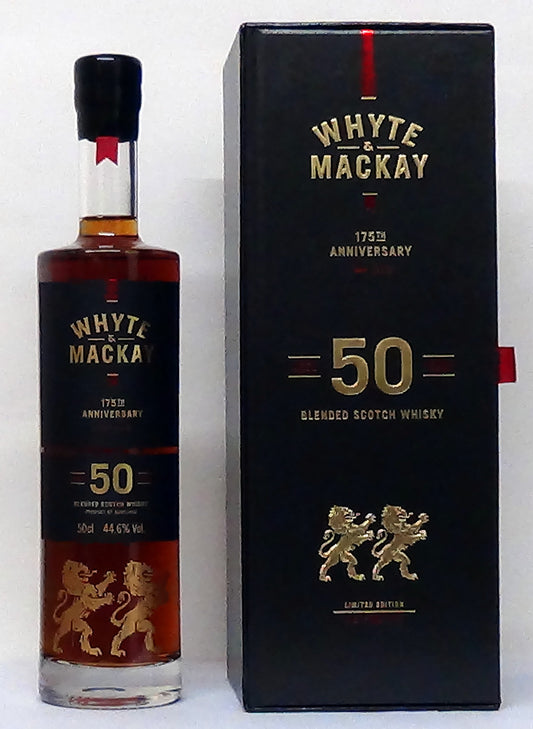 Whyte & Mackay (W&M)175th Anniversary 50 years old - M&M Personal Vint
