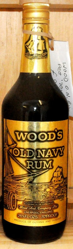 Wood's Navy Rum 26 2/3 Fl. oz 70° (40%, 757ml) - Liqueurs - Spirits -