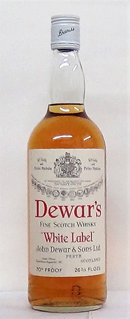 1960’s Dewar's White Label Blended Whisky 26 Fl Oz - Scottish Whiskey 