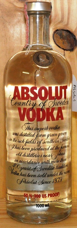 Absolut Vodka 100 50% (1000ml) - Liqueurs - Spirits - M&M Personal Vin