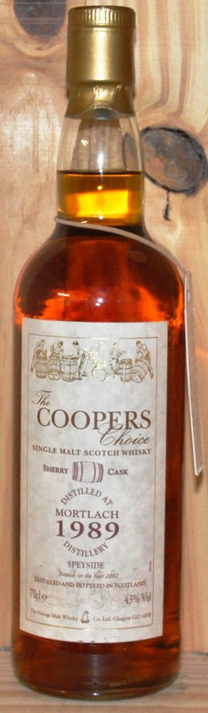 The Cooper's Choice - Mortlach - 1989 - 700ml - 43% vol - Whiskey - M&